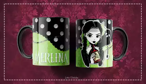 vectores plantilas MERLINA,SERIE,NETFLIX,